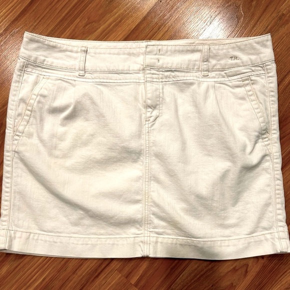 Tommy Hilfiger White Denim Skirt Women’s Size 16 - Picture 1 of 7